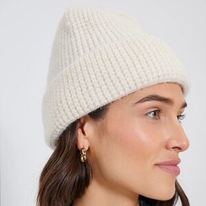 Hat Attack Cream Knit Beanie